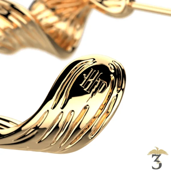 Boucles d’oreilles présage dorée – les georgettes x harry potter - Les Trois Reliques, magasin Harry Potter - Photo N°4