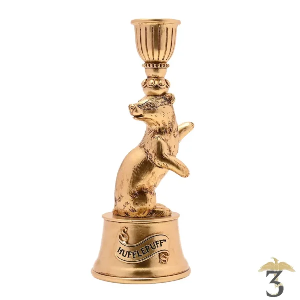 Bougeoir doré poufsouffle 21 cm – harry potter - Les Trois Reliques, magasin Harry Potter - Photo N°1