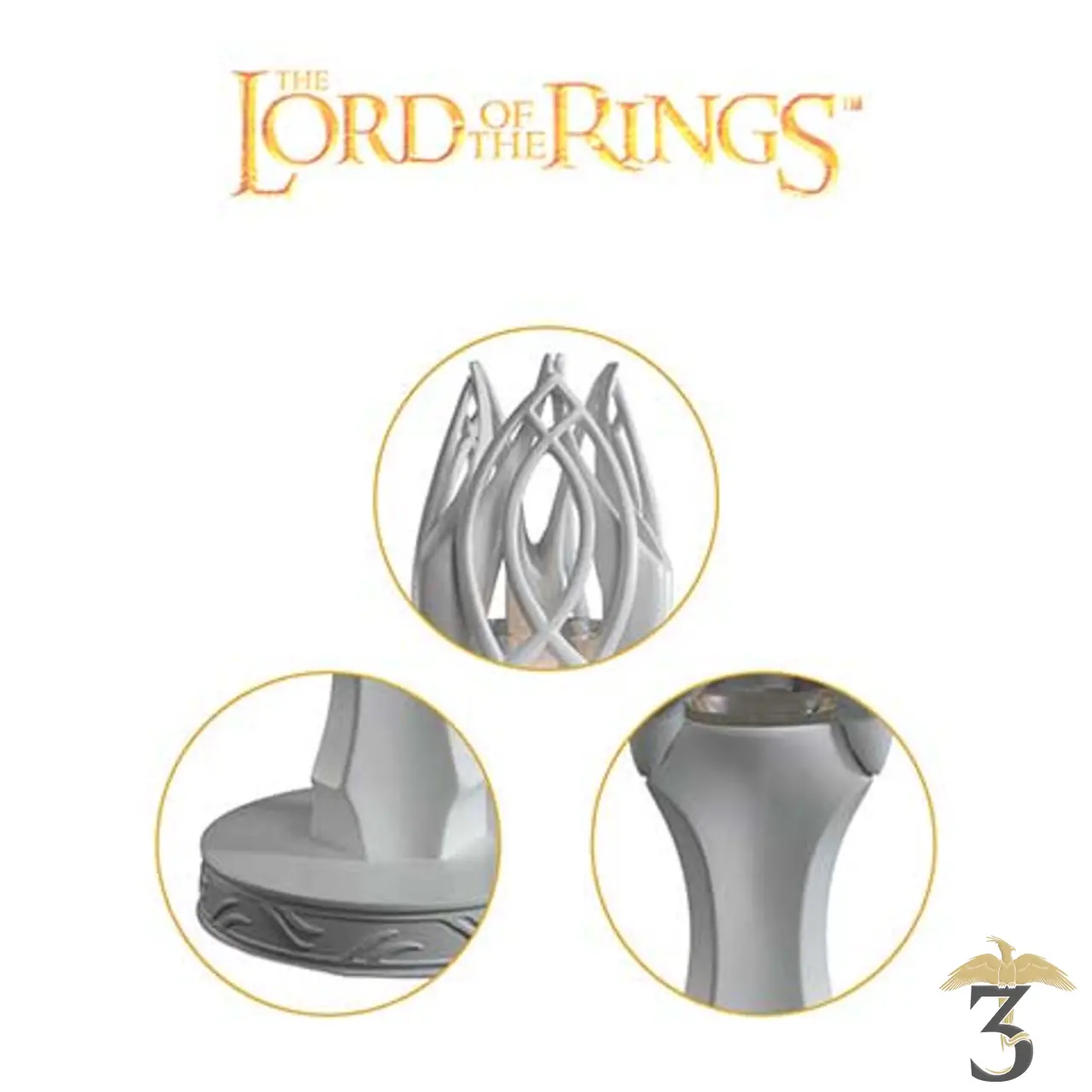 Bougeoir gandalf le blanc – le seigneur des anneaux - Les Trois Reliques, magasin Harry Potter - Photo N°2