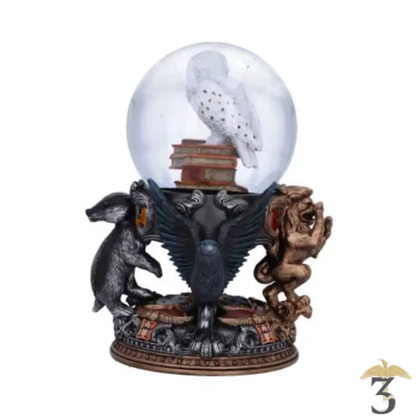 Boule a neige hedwige les4maisons – harry potter - Les Trois Reliques, magasin Harry Potter - Photo N°2