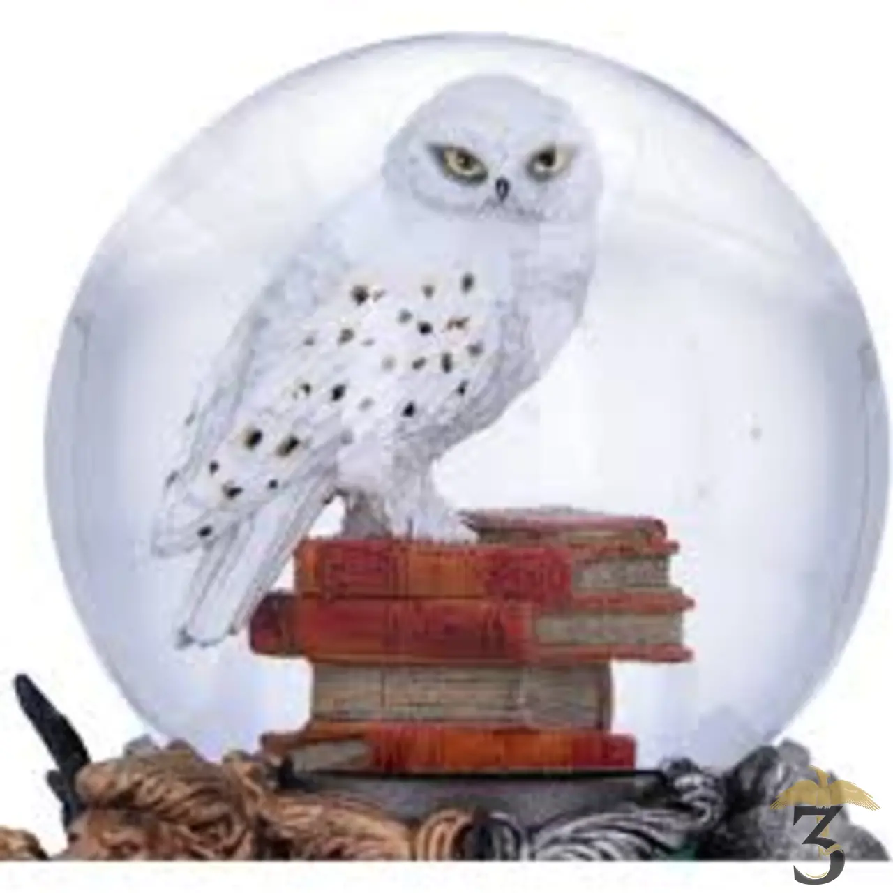 Boule a neige hedwige les4maisons – harry potter - Les Trois Reliques, magasin Harry Potter - Photo N°3