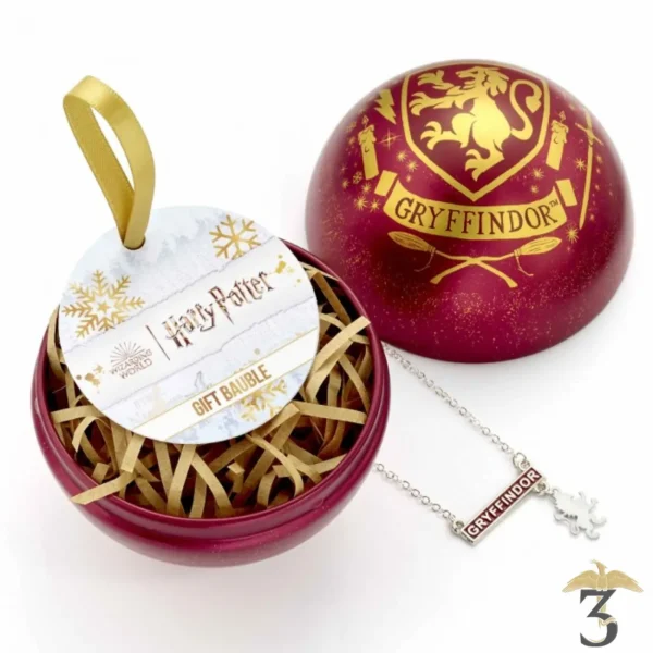 Boule de Noël et collier Gryffondor - Harry Potter - Les Trois Reliques, magasin Harry Potter - Photo N°1