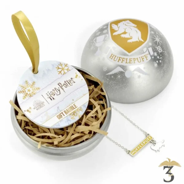 Boule de Noël et collier Poufsouffle - Harry Potter - Les Trois Reliques, magasin Harry Potter - Photo N°1