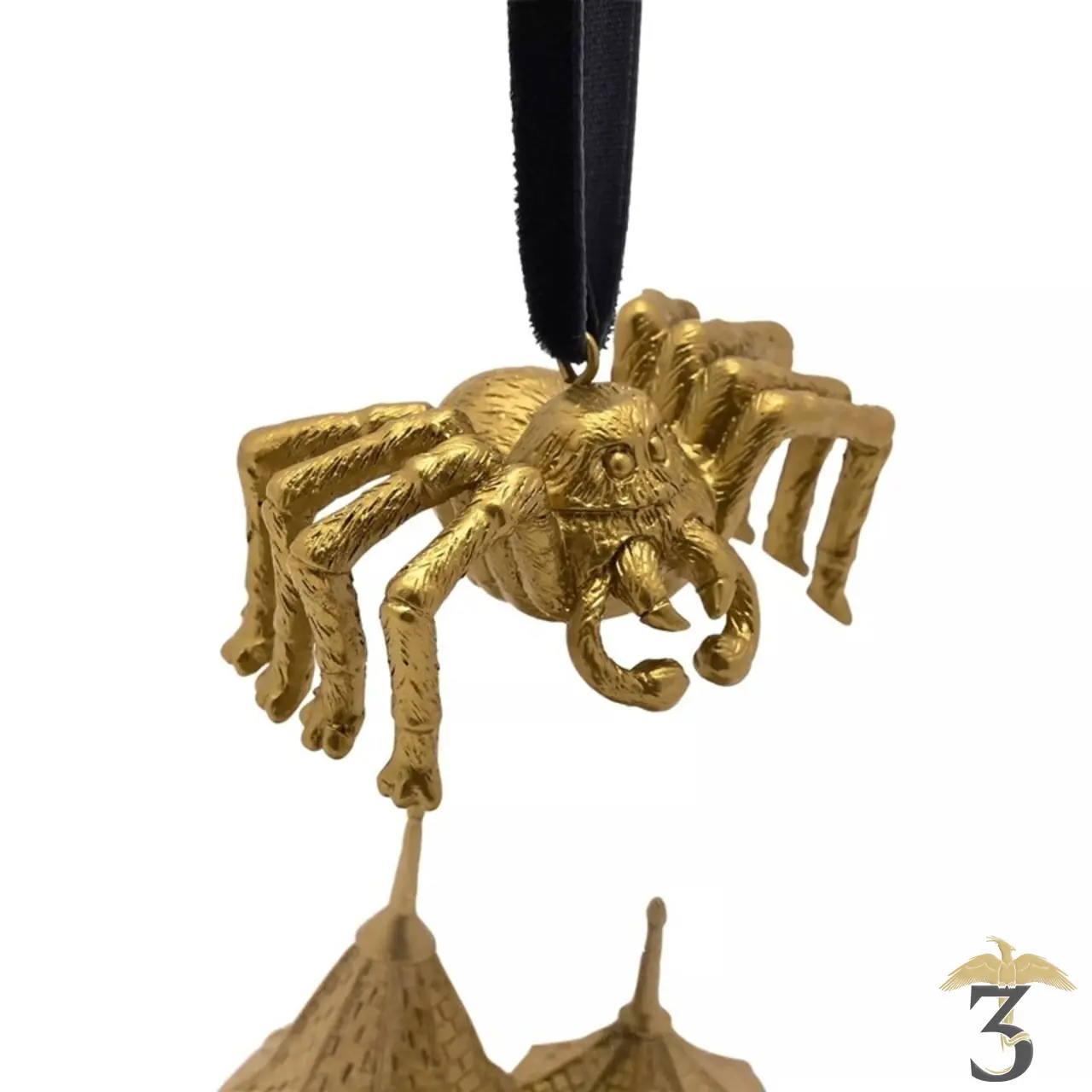 Boule de noël lumineuse hute d’hagrid dorée - Les Trois Reliques, magasin Harry Potter - Photo N°2