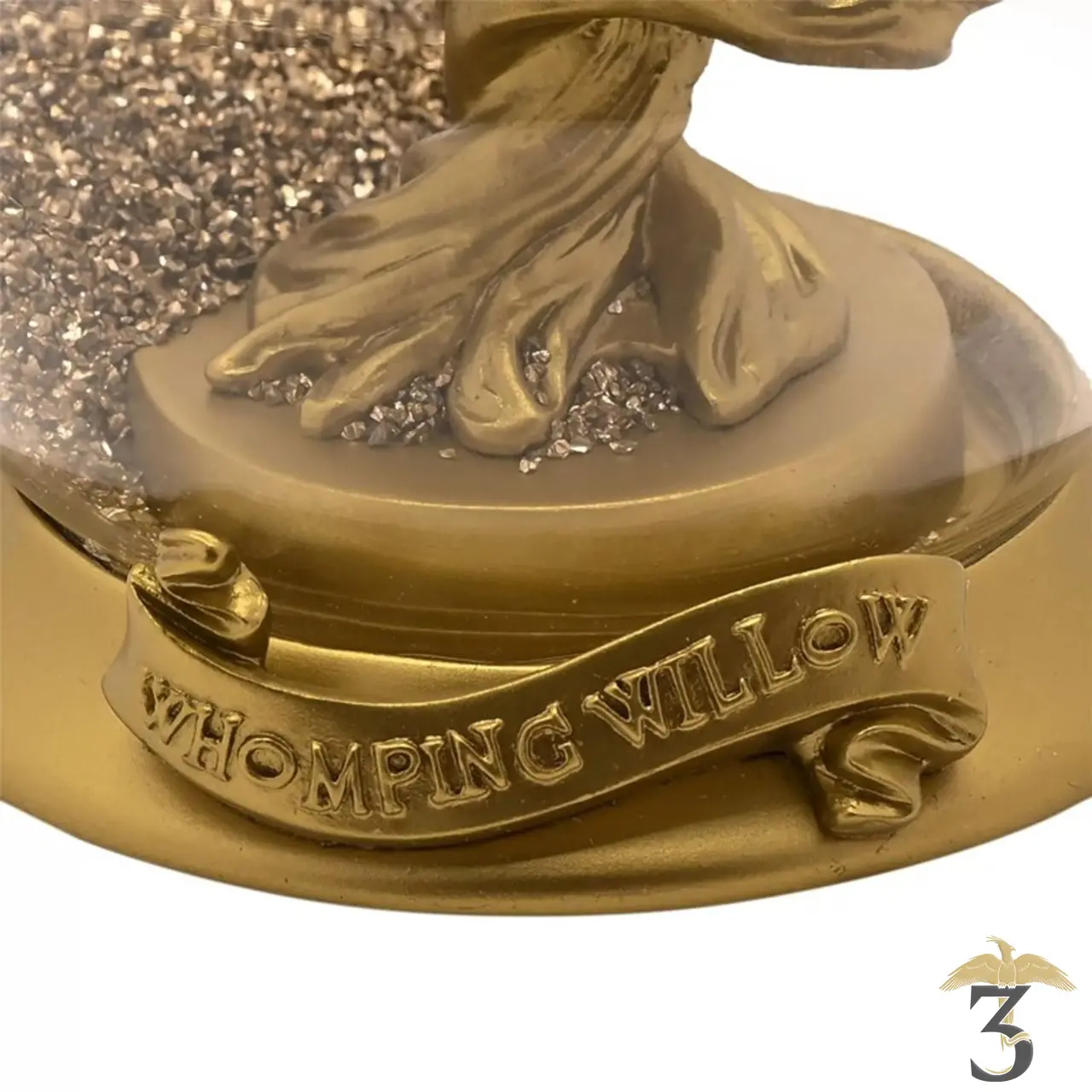 Boule de noël lumineuse saule cogneur doré - Les Trois Reliques, magasin Harry Potter - Photo N°3