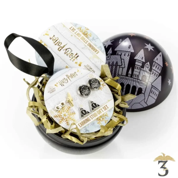 BOULE DE NOEL NOIR BCLE D´OREILLE - Les Trois Reliques, magasin Harry Potter - Photo N°1