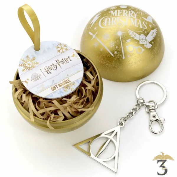 Boule de Noël Vif d'Or et porte-clés Reliques de la Mort - Harry Potter - Les Trois Reliques, magasin Harry Potter - Photo N°1