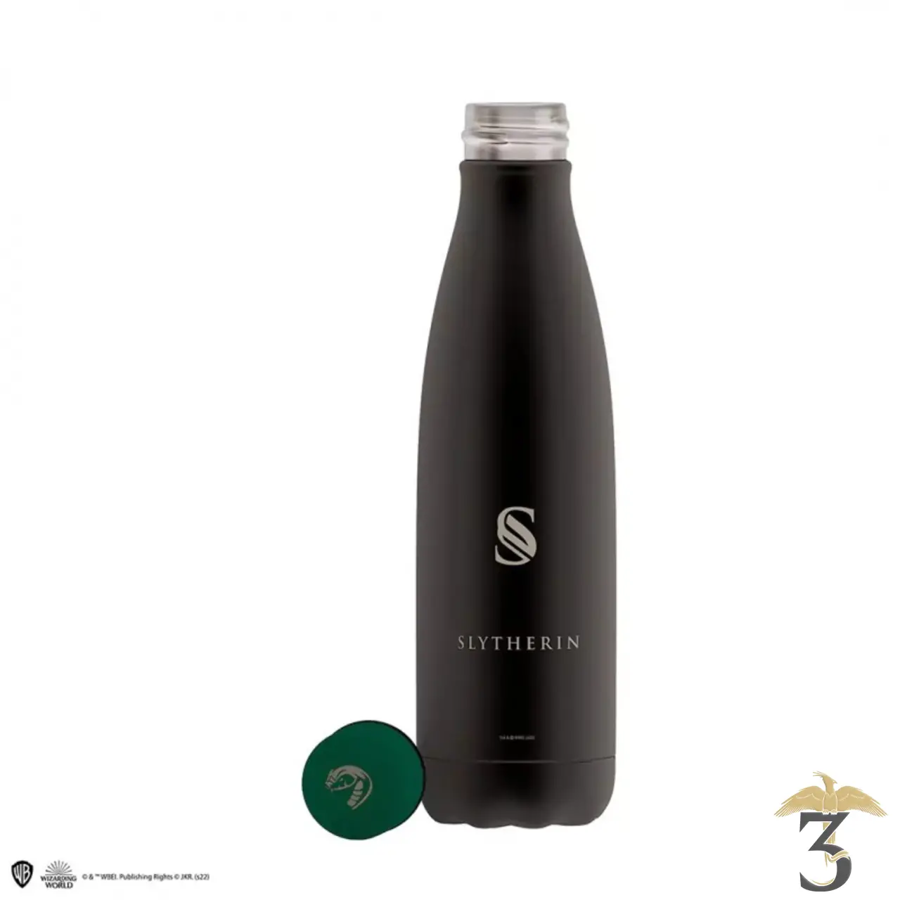 Bouteille isotherme blason serpentard 500ml - Les Trois Reliques, magasin Harry Potter - Photo N°2