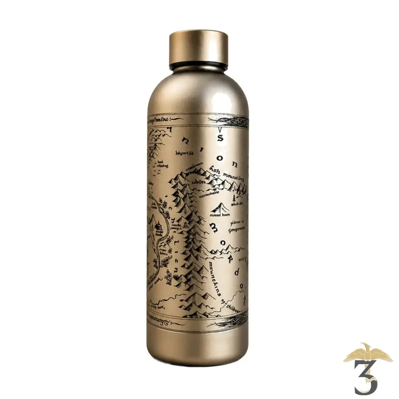 Bouteille isotherme carte du rohan 500ml – le seigneur des anneaux - Les Trois Reliques, magasin Harry Potter - Photo N°1