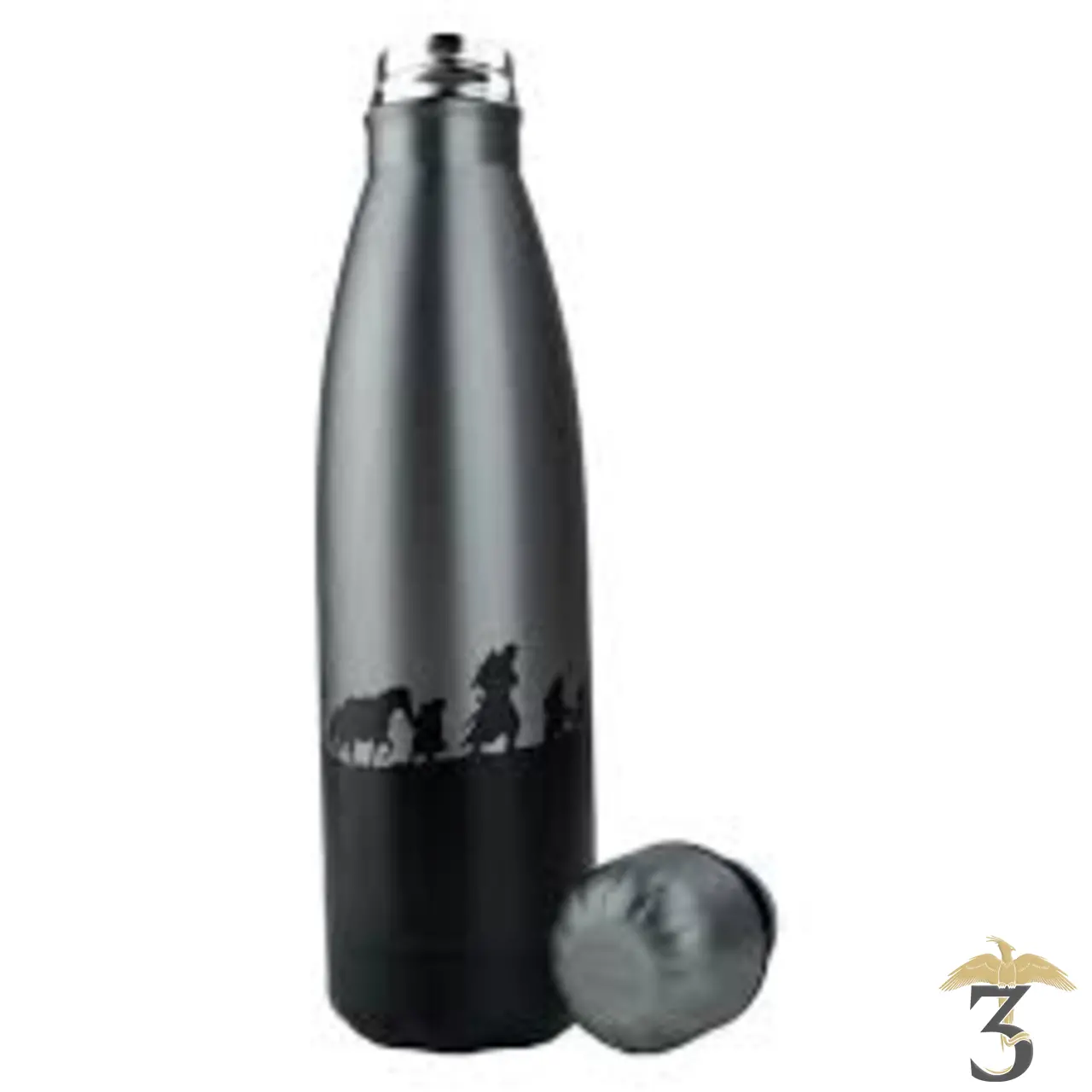 Bouteille isotherme noir la communauté de l’anneau 500ml – seigneur des anneaux - Les Trois Reliques, magasin Harry Potter - Photo N°1