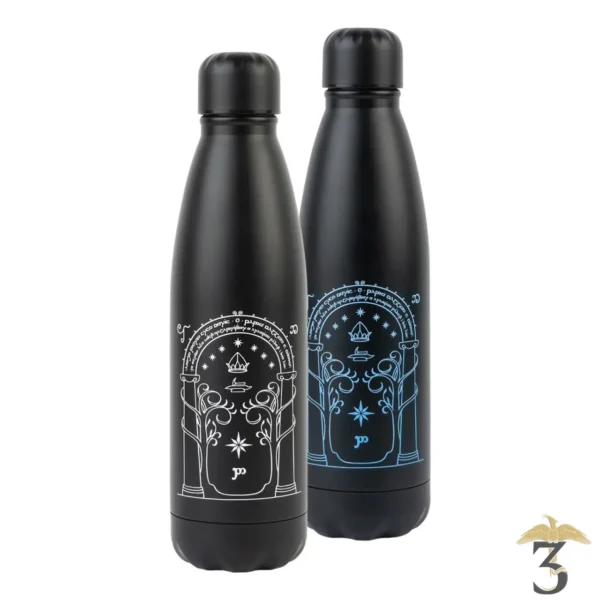 Bouteille la porte de la moria – thermoreactif 750ml – le seigneur des anneaux - Les Trois Reliques, magasin Harry Potter - Photo N°1
