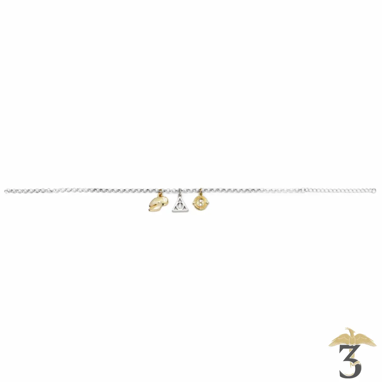 Bracelet 3 charms harry potter - Les Trois Reliques, magasin Harry Potter - Photo N°2
