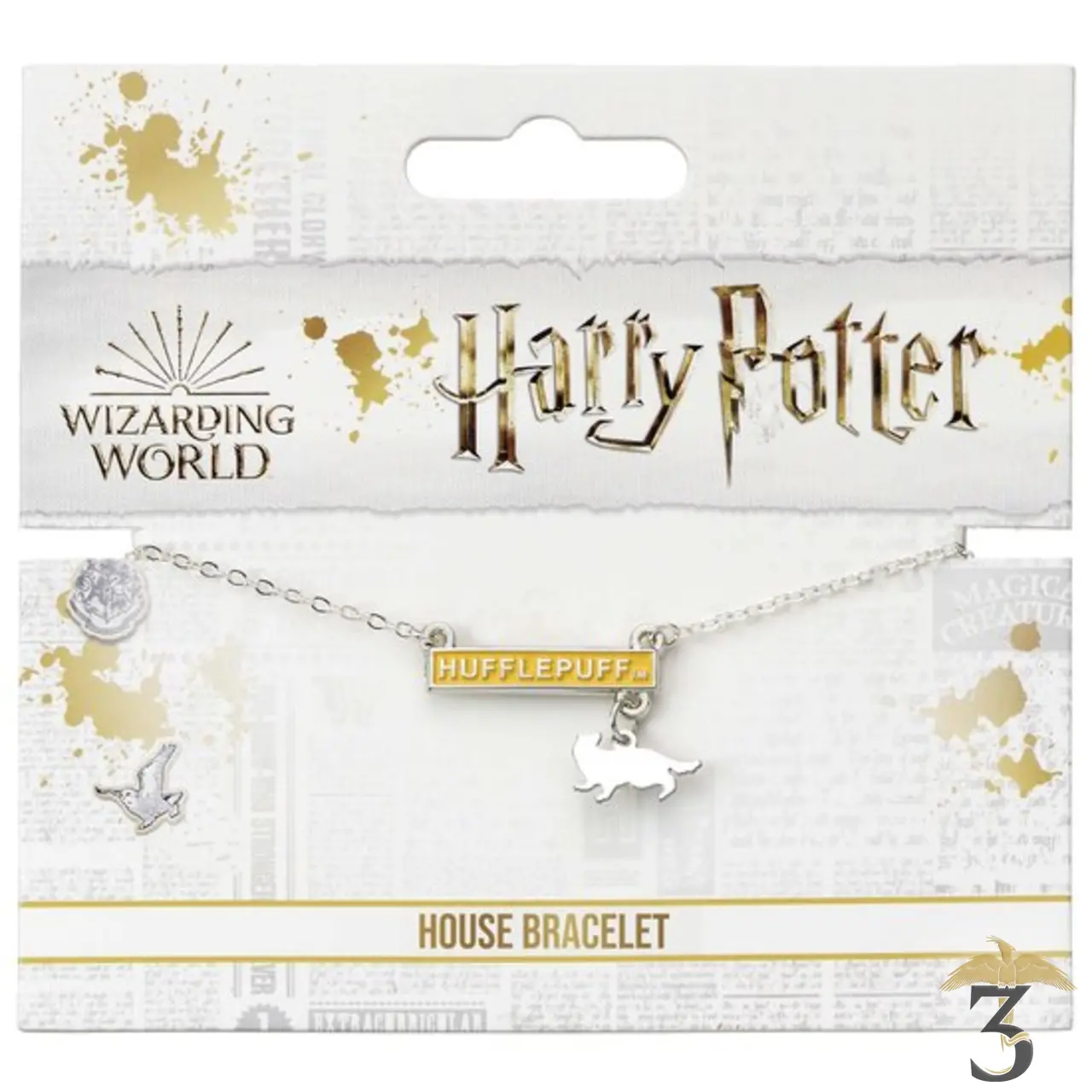 Bracelet barrette poufsouffle - Les Trois Reliques, magasin Harry Potter - Photo N°2