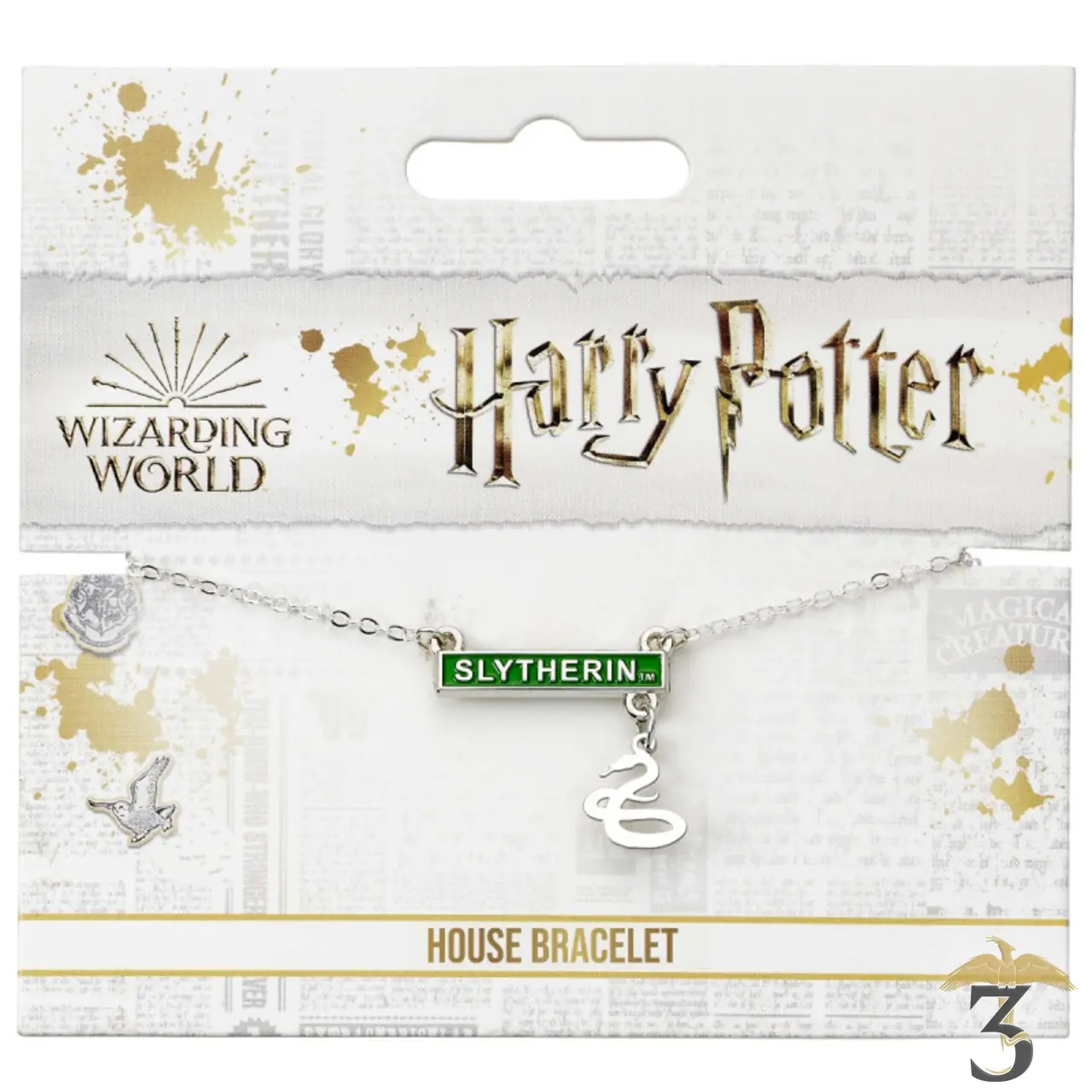 Bracelet barrette serpentard - Les Trois Reliques, magasin Harry Potter - Photo N°2