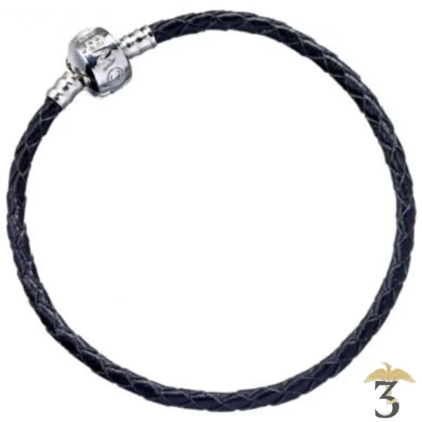 Bracelet charm noir xl - Les Trois Reliques, magasin Harry Potter - Photo N°1