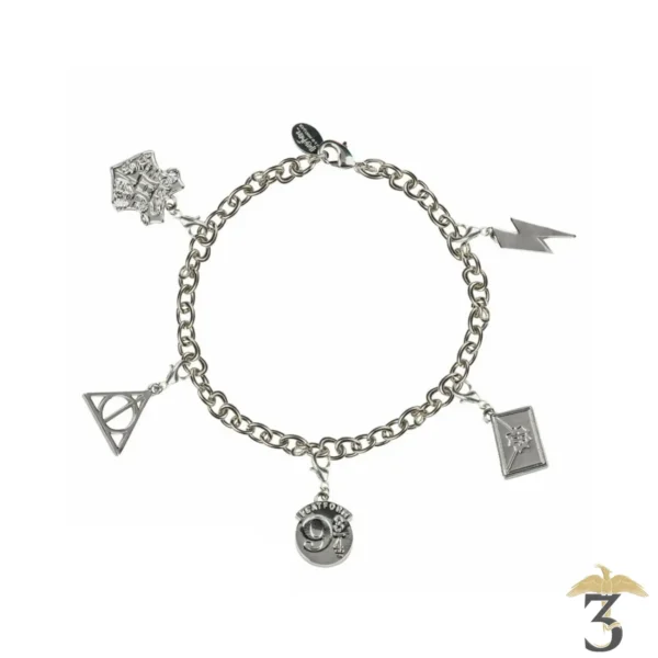 Bracelet Charms avec 5 Charms - Les Trois Reliques, magasin Harry Potter - Photo N°1