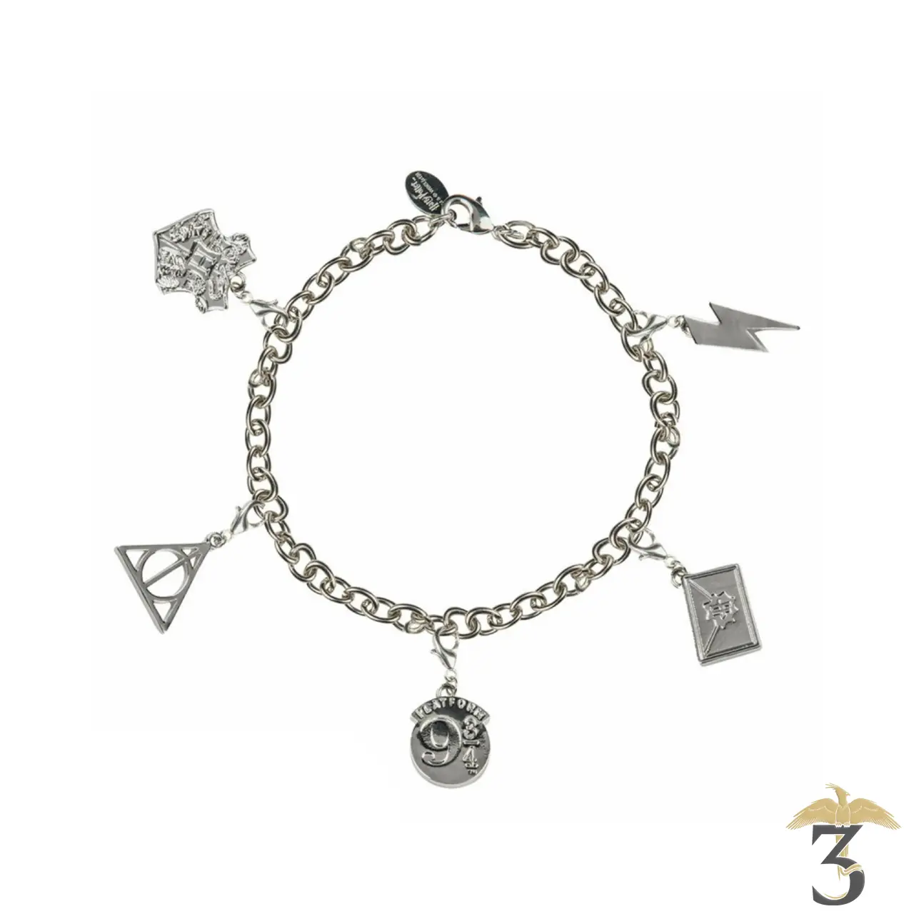 Bracelet Charms avec 5 Charms - Les Trois Reliques, magasin Harry Potter - Photo N°1