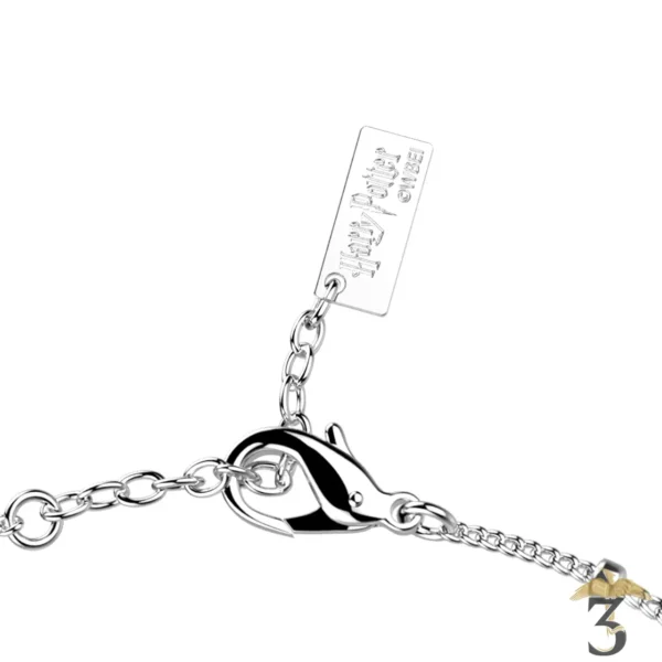Bracelet enchantement argentée avec cuir – les georgettes x harry potter - Les Trois Reliques, magasin Harry Potter - Photo N°3