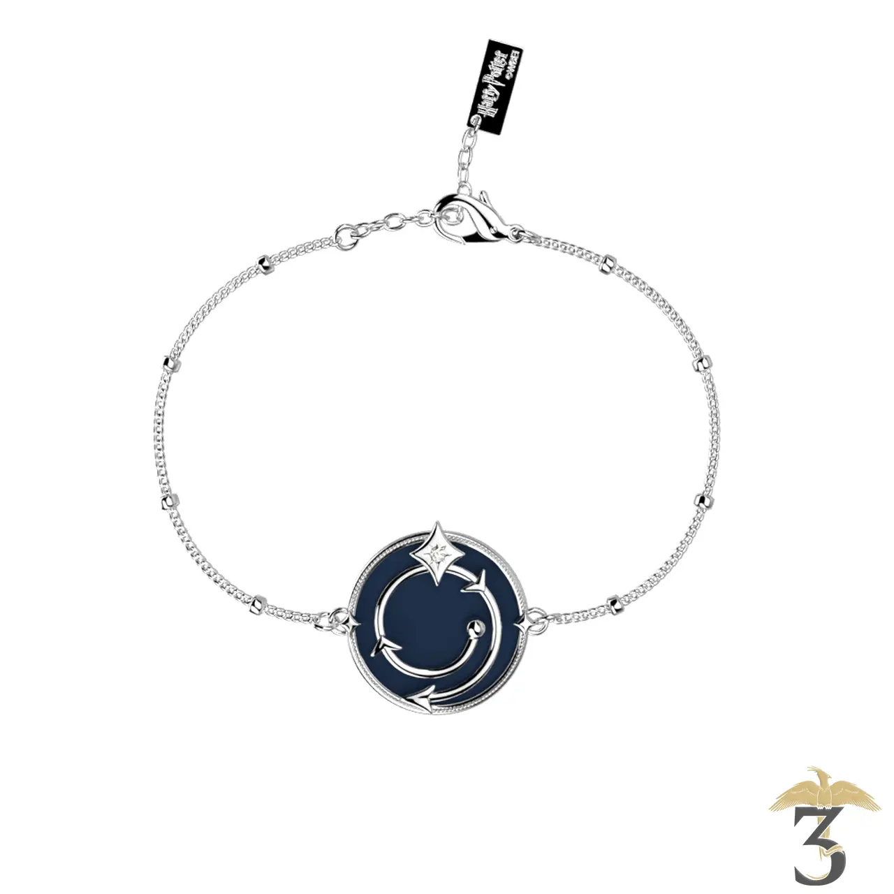 Bracelet enchantement argentée avec cuir – les georgettes x harry potter - Les Trois Reliques, magasin Harry Potter - Photo N°6