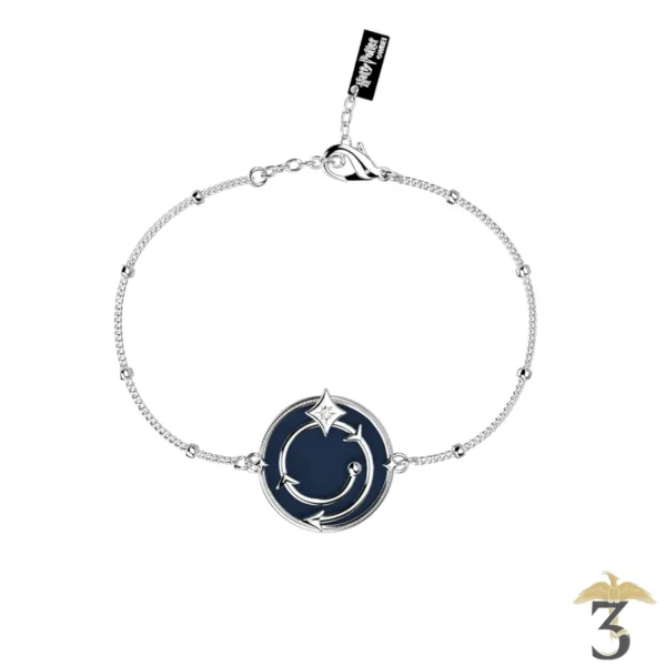 Bracelet enchantement argentée avec cuir – les georgettes x harry potter - Les Trois Reliques, magasin Harry Potter - Photo N°6