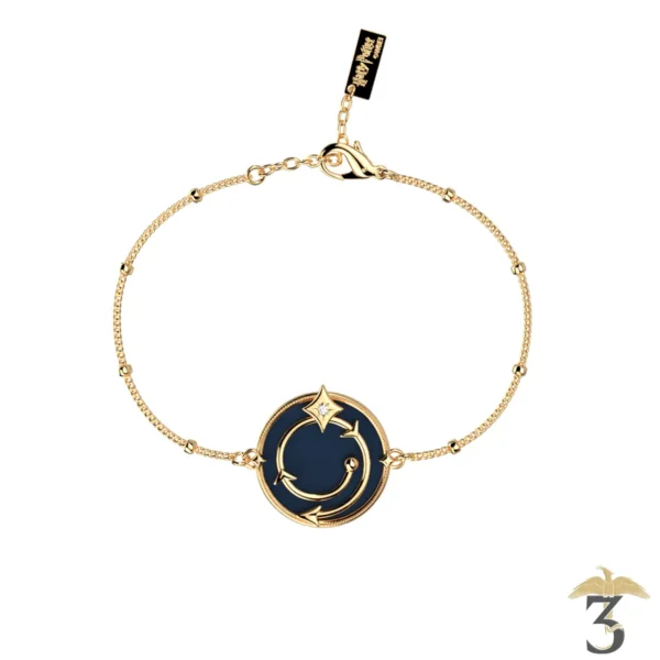 Bracelet enchantement dorée avec cuir – les georgettes x harry potter - Les Trois Reliques, magasin Harry Potter - Photo N°6