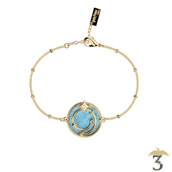 Bracelet enchantement dorée avec cuir – les georgettes x harry potter - Les Trois Reliques, magasin Harry Potter - Photo N°7