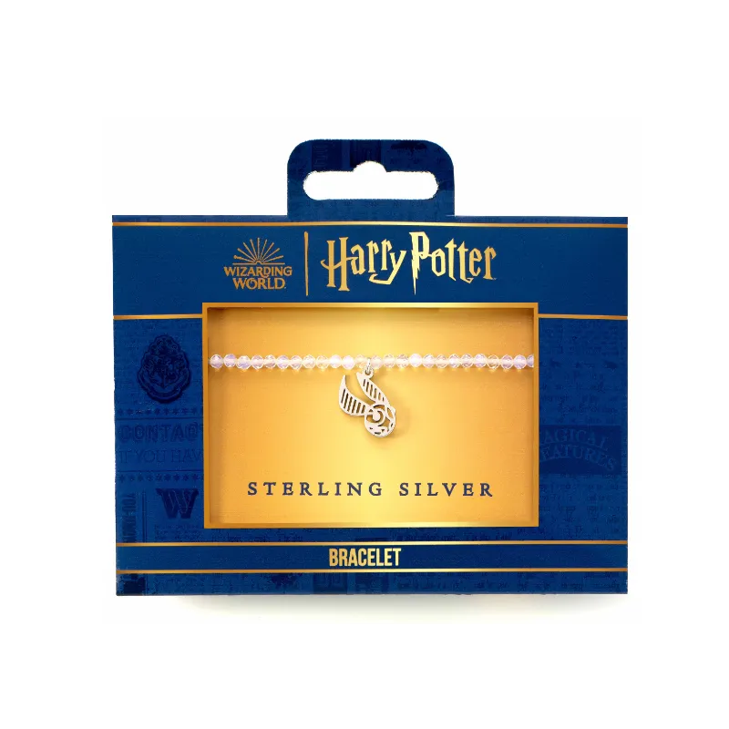 Bracelet pierres semi précieuses breloque les 3 Reliques Harry Potter