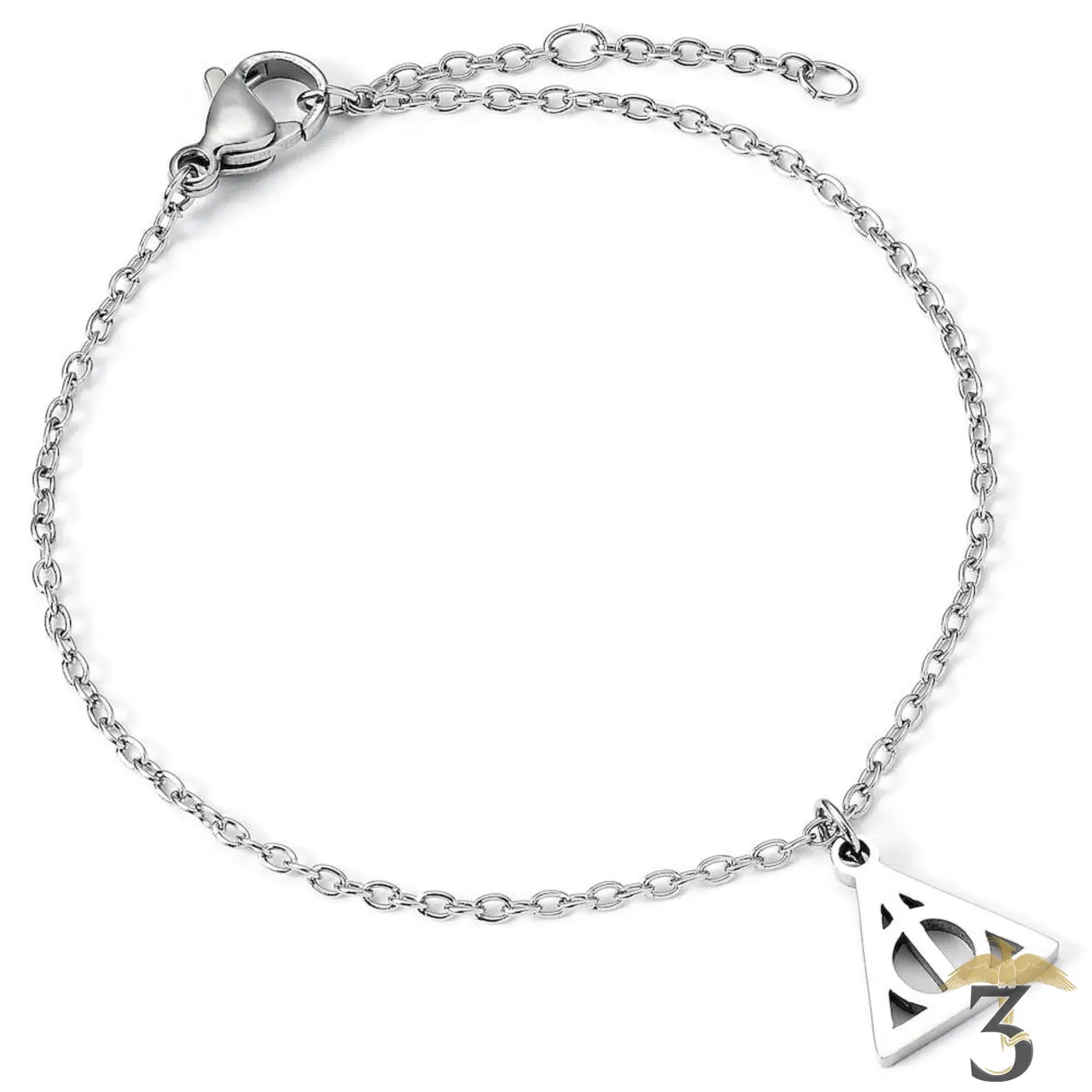 Bracelet reliques de la mort acier inoxydable - Les Trois Reliques, magasin Harry Potter - Photo N°1