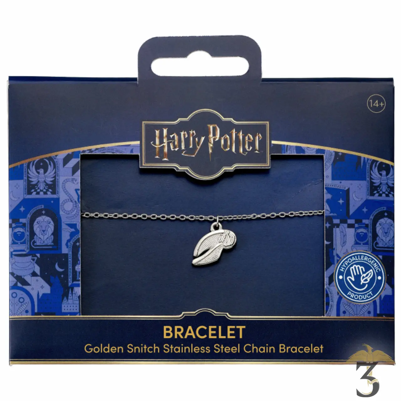 Bracelet vif d or acier inoxydable argenté - Les Trois Reliques, magasin Harry Potter - Photo N°3