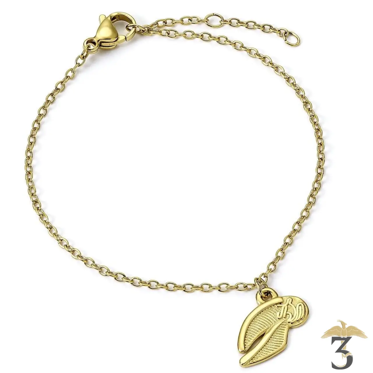 Bracelet vif d or acier inoxydable doré - Les Trois Reliques, magasin Harry Potter - Photo N°1
