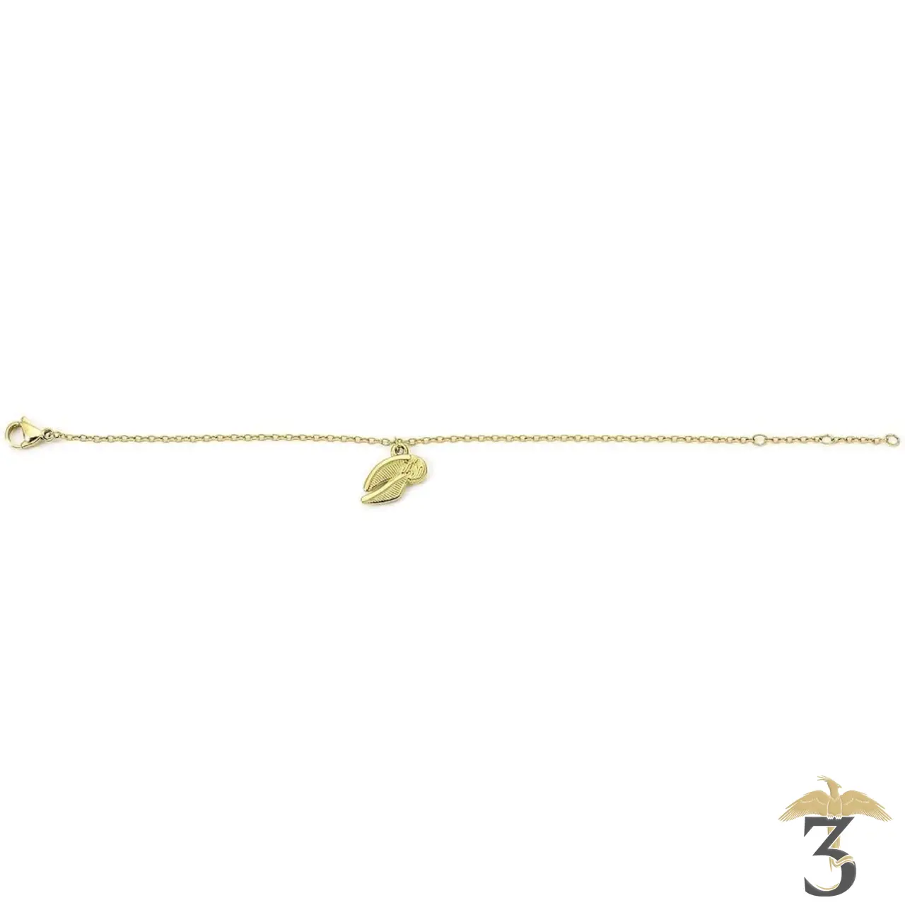 Bracelet vif d or acier inoxydable doré - Les Trois Reliques, magasin Harry Potter - Photo N°2