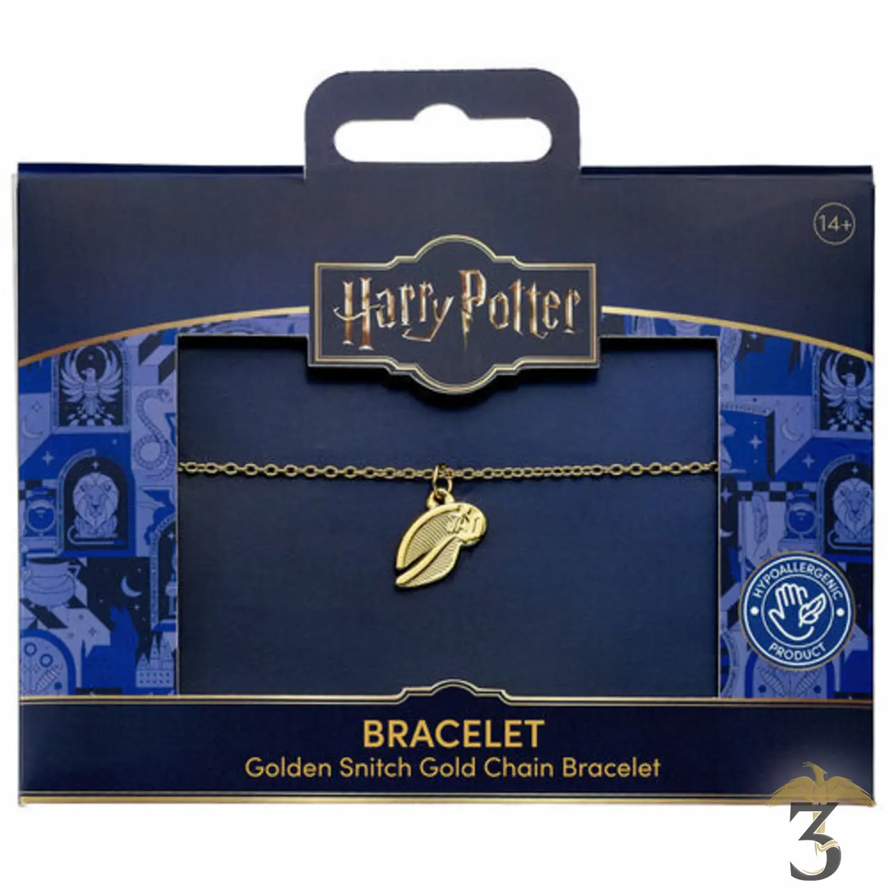 Bracelet vif d or acier inoxydable doré - Les Trois Reliques, magasin Harry Potter - Photo N°3