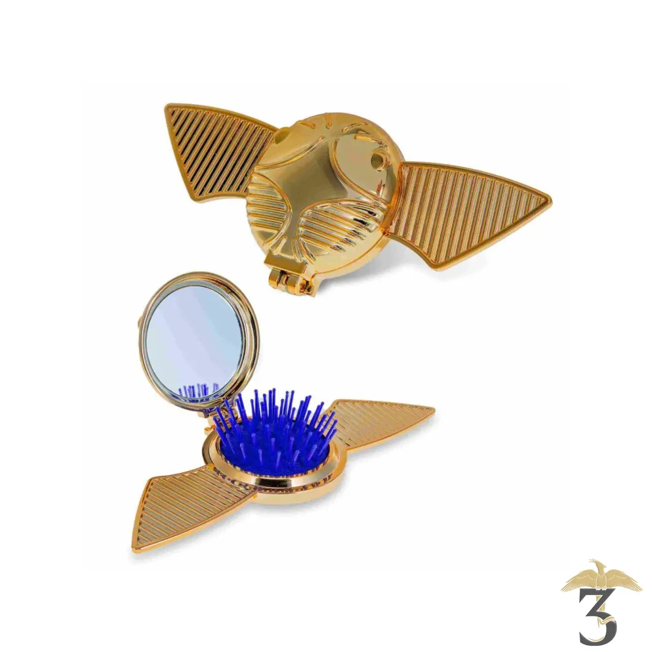 Brosse à cheveux vif d’or avec miroir - Les Trois Reliques, magasin Harry Potter - Photo N°3