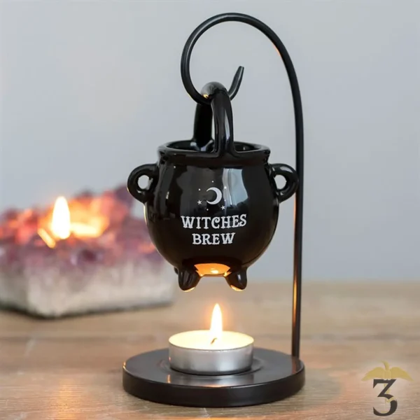 Brûleur d’huile chaudron suspendu witches brew – triple lune - Les Trois Reliques, magasin Harry Potter - Photo N°2