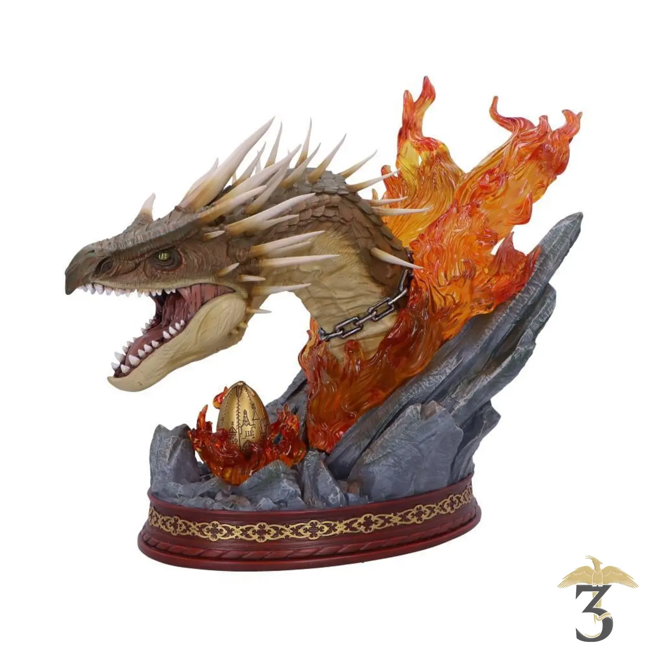 Buste dragon magyar à pointes 30cm - Les Trois Reliques, magasin Harry Potter - Photo N°3