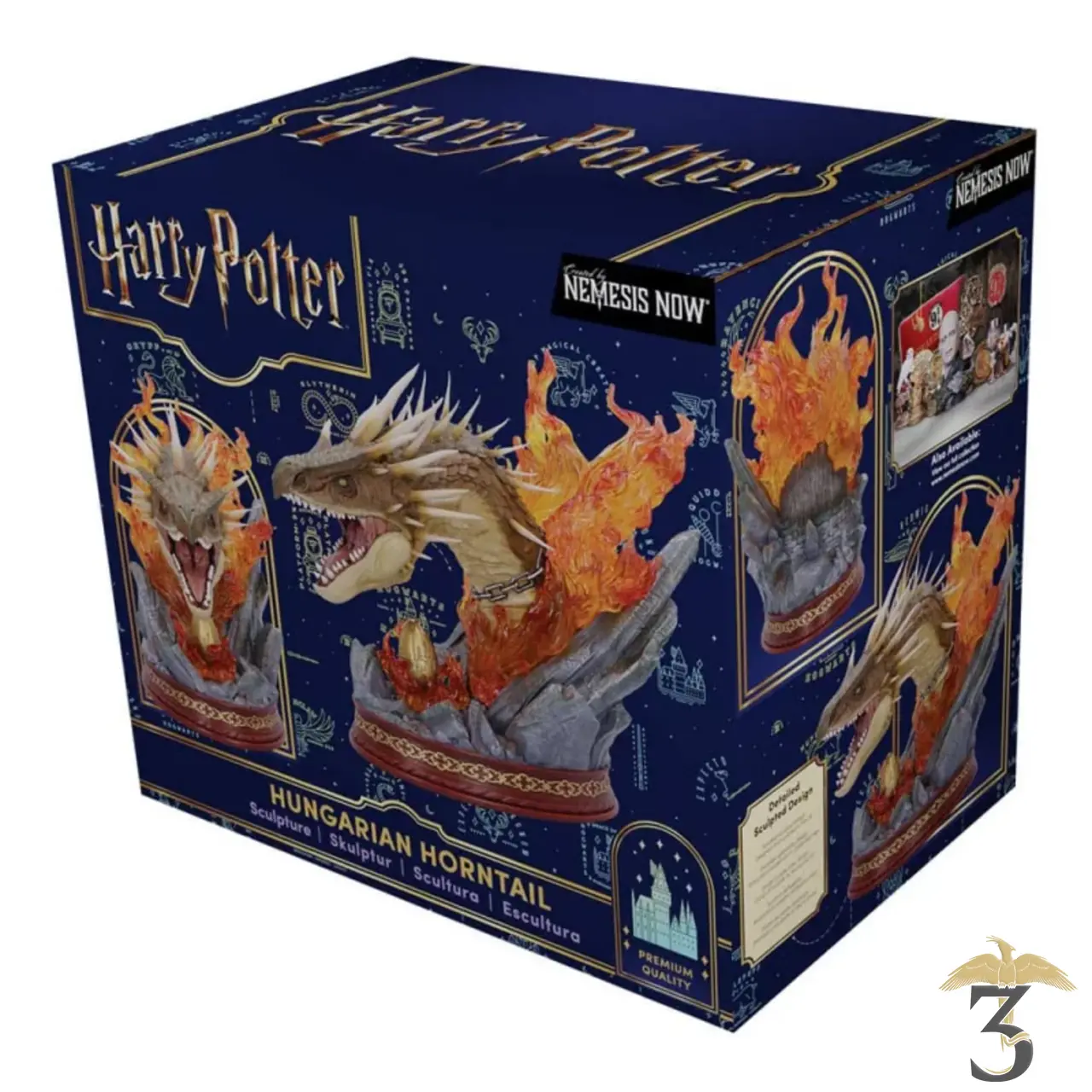 Buste dragon magyar à pointes 30cm - Les Trois Reliques, magasin Harry Potter - Photo N°6