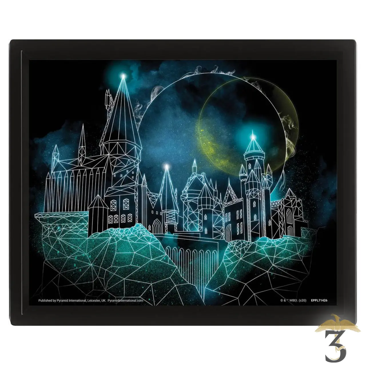 CADRE LENTICULAIRE HOGWART - Les Trois Reliques, magasin Harry Potter - Photo N°1