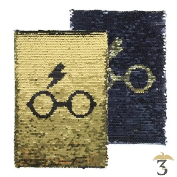 Cahier sequins harry potter - Les Trois Reliques, magasin Harry Potter - Photo N°1