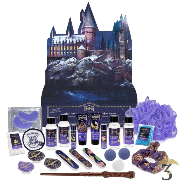 Calendrier de l’avent bain et corps 24 jours – harry potter - Les Trois Reliques, magasin Harry Potter - Photo N°1