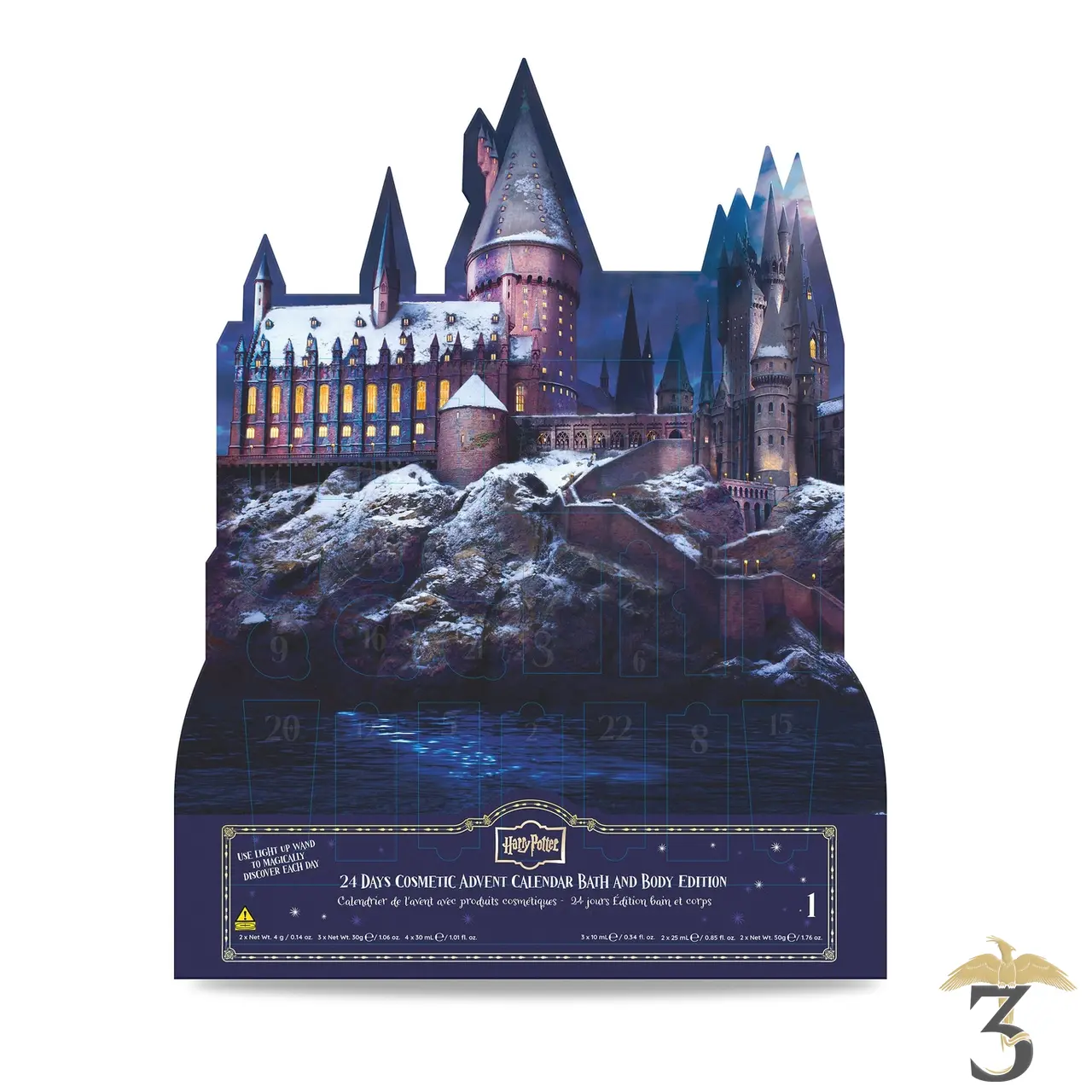 Calendrier de l’avent bain et corps 24 jours – harry potter - Les Trois Reliques, magasin Harry Potter - Photo N°2