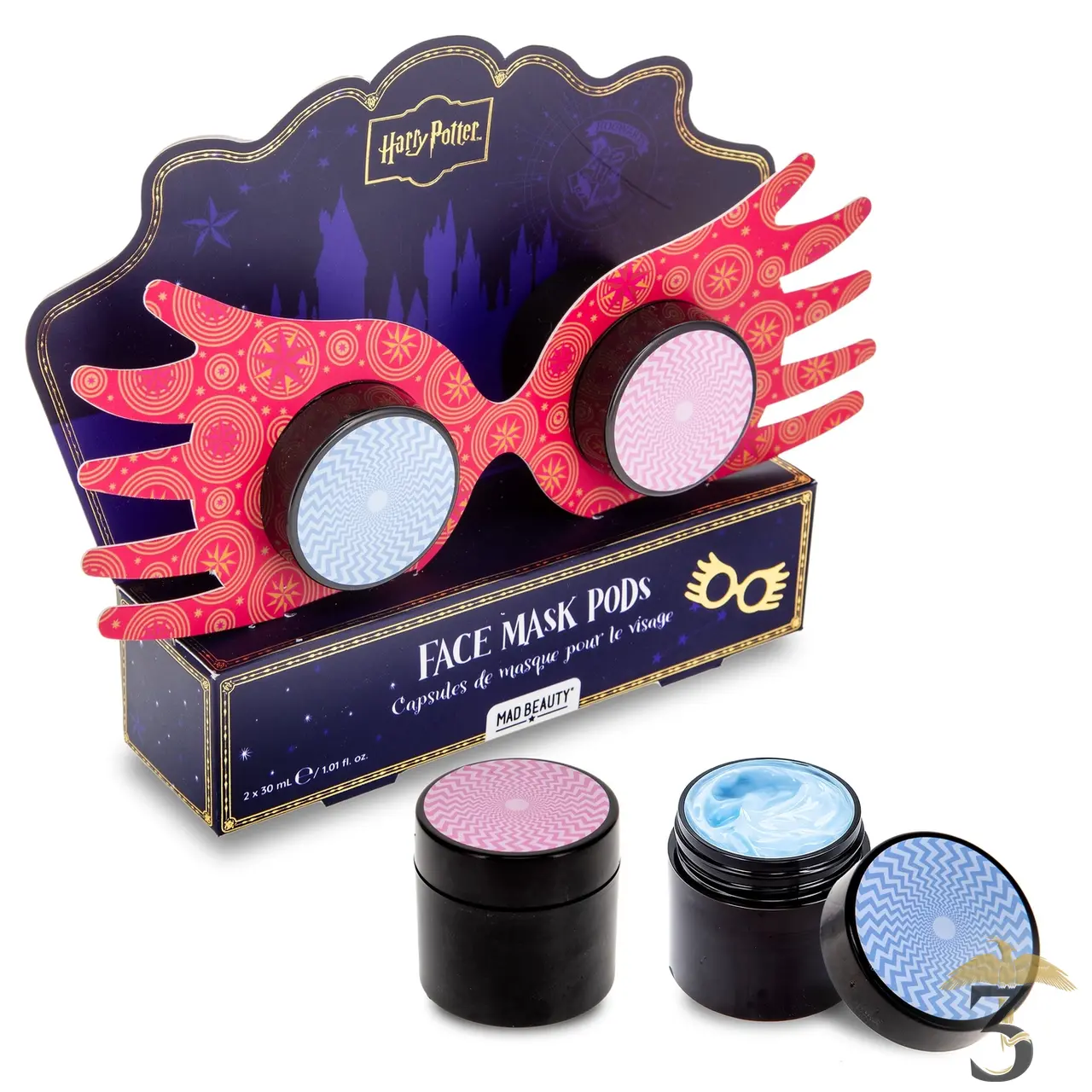 Capsules masque visage framboise & myrtille luna lovegood – harry potter - Les Trois Reliques, magasin Harry Potter - Photo N°1