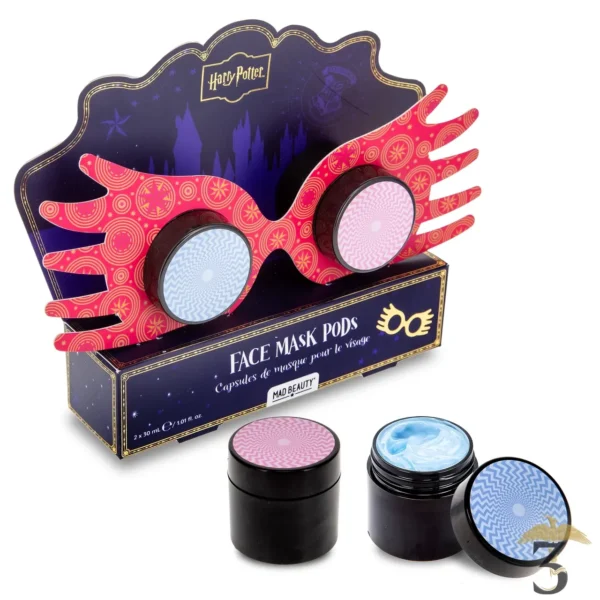 Capsules masque visage framboise & myrtille luna lovegood – harry potter - Les Trois Reliques, magasin Harry Potter - Photo N°1