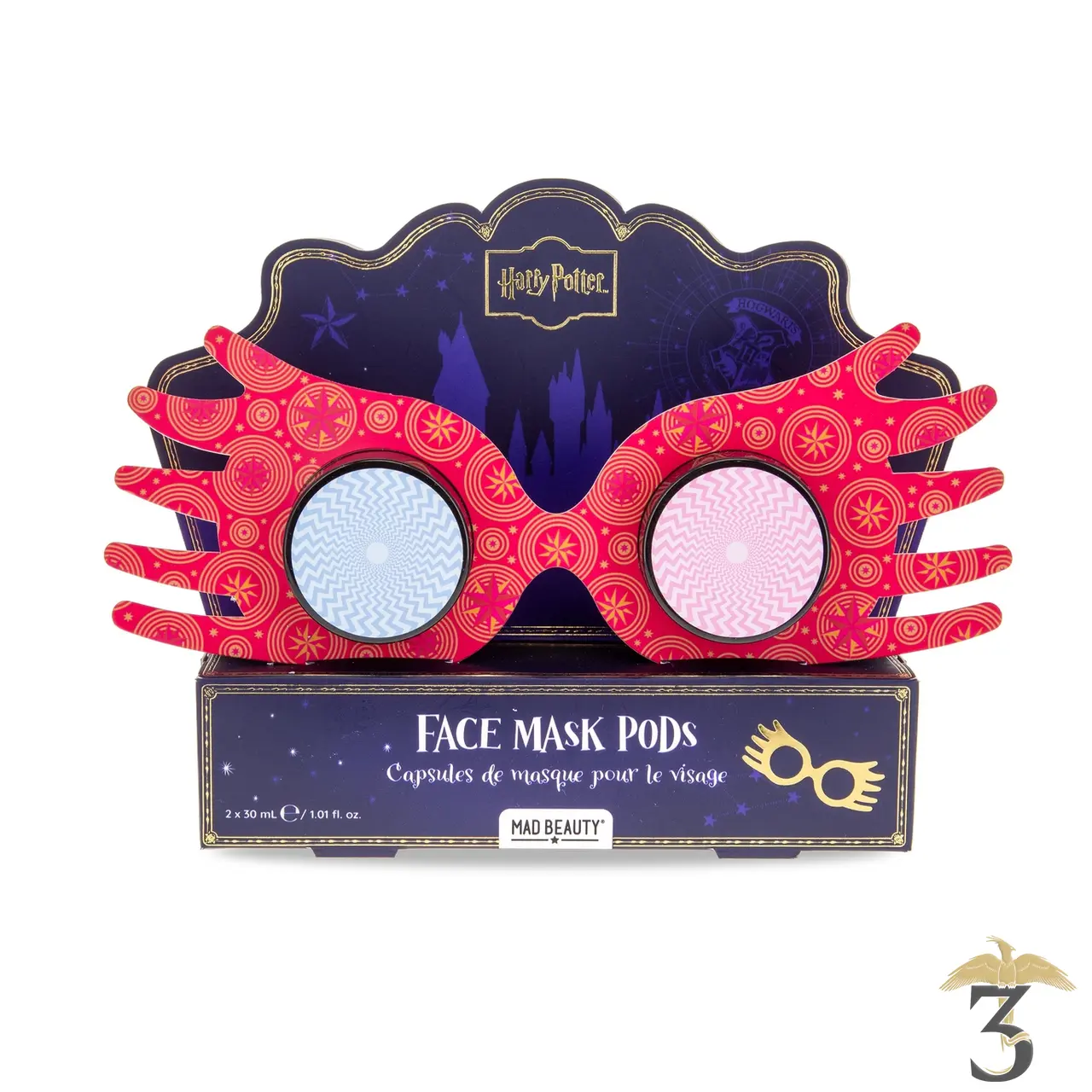 Capsules masque visage framboise & myrtille luna lovegood – harry potter - Les Trois Reliques, magasin Harry Potter - Photo N°2