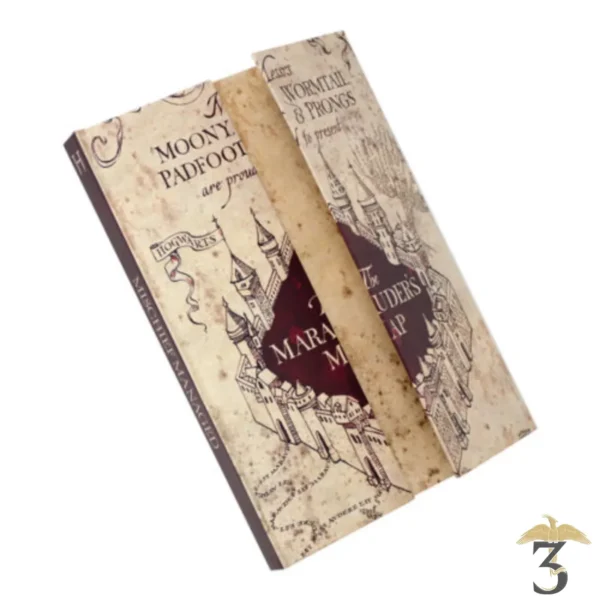 CARNET CARTE DU MARAUDEUR - Les Trois Reliques, magasin Harry Potter - Photo N°1