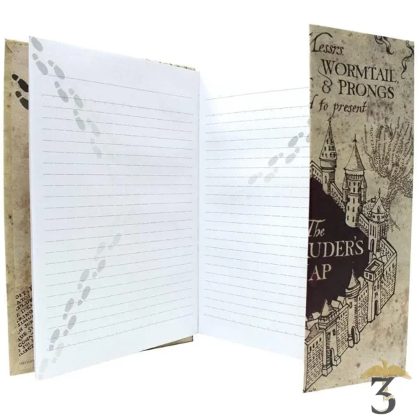 CARNET CARTE DU MARAUDEUR - Les Trois Reliques, magasin Harry Potter - Photo N°3