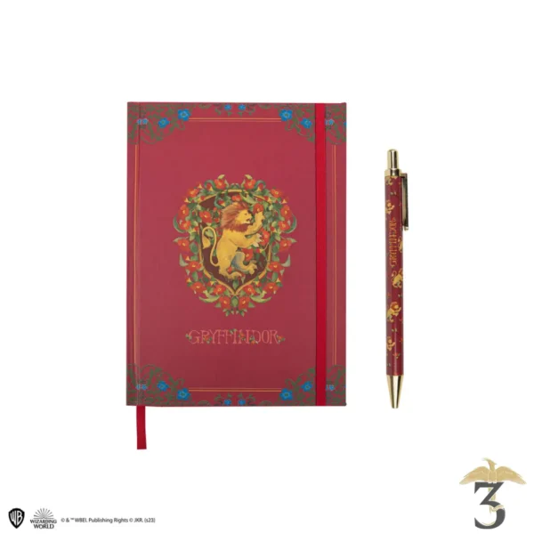 Carnet deluxe et stylo gryffondor - Les Trois Reliques, magasin Harry Potter - Photo N°1