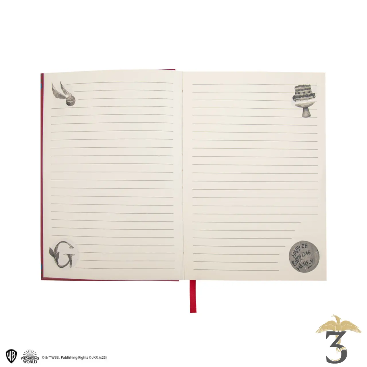 Carnet deluxe et stylo gryffondor - Les Trois Reliques, magasin Harry Potter - Photo N°4