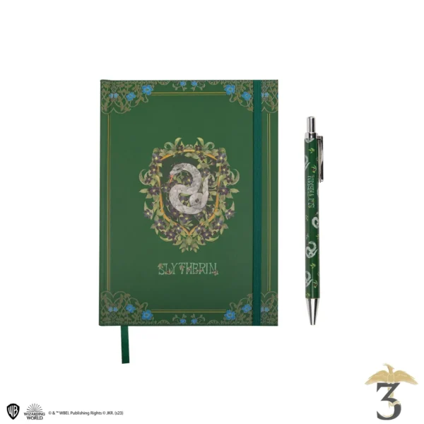 Carnet deluxe et stylo serpentard - Les Trois Reliques, magasin Harry Potter - Photo N°1