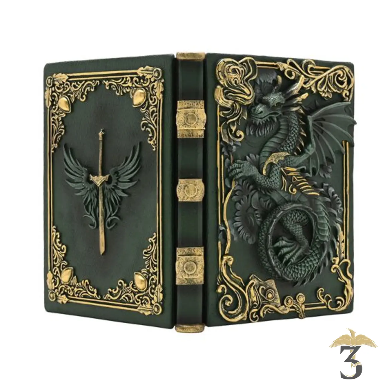 Carnet dragon vert 3d - Les Trois Reliques, magasin Harry Potter - Photo N°3