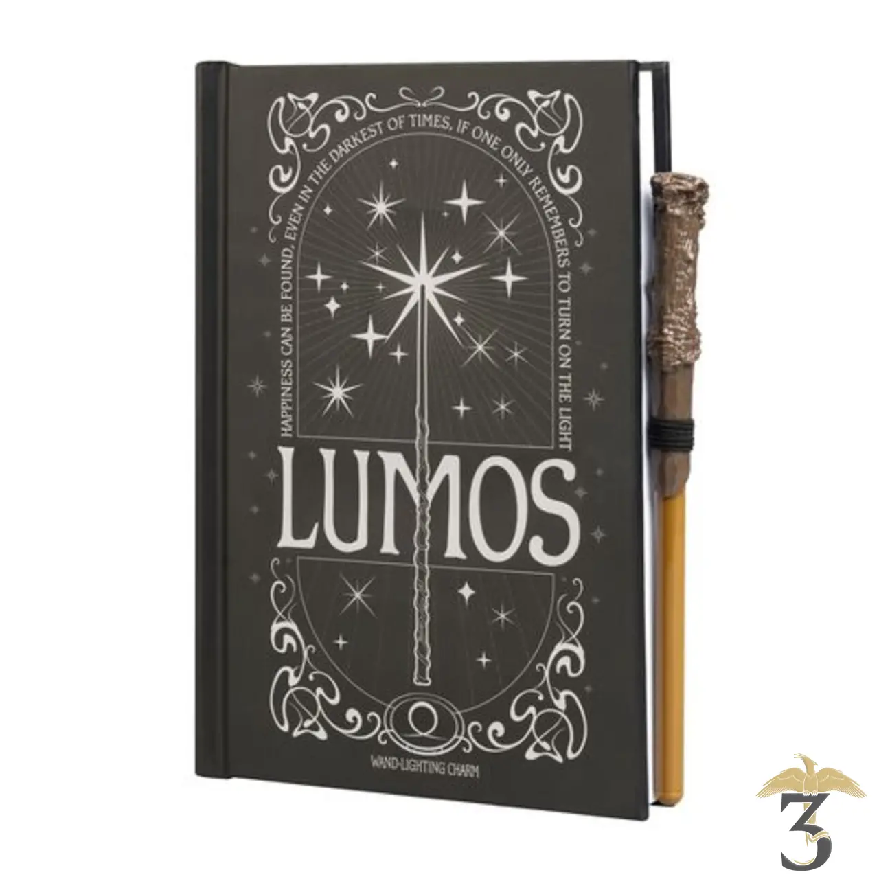 Carnet lumineux a5 harry potter lumos maxima - Les Trois Reliques, magasin Harry Potter - Photo N°2